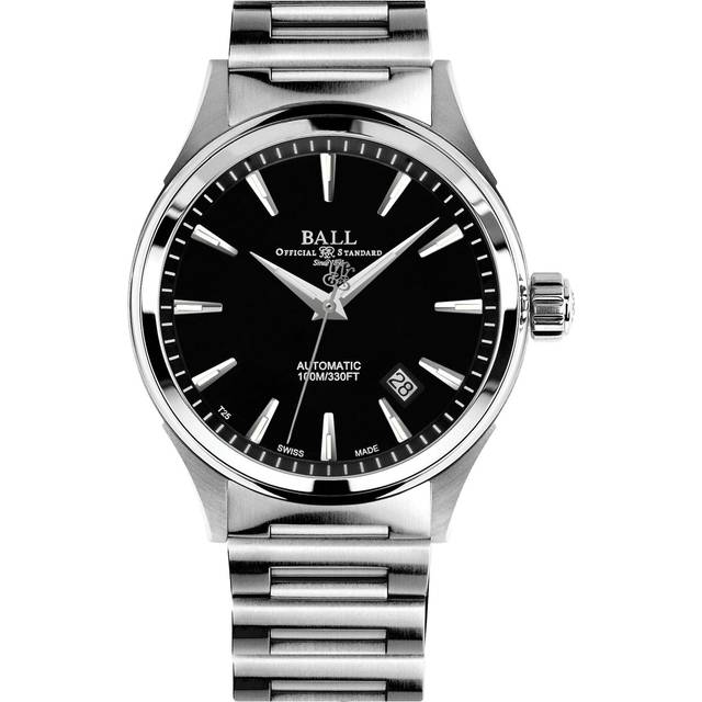 BALL Fireman Victory Black Dial Stainless Steel Strap Men's Watch NM2098C-S3J-BK