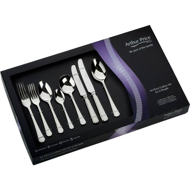 Arthur Price Classic Grecian 44 Piece Cutlery Gift Box Set FREE Extra Six Tea Spoons