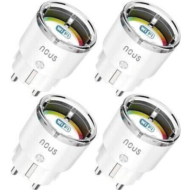Wireless wifi smart socket (4pcs) 3450w, 16a, tuya / smart life, nous a1