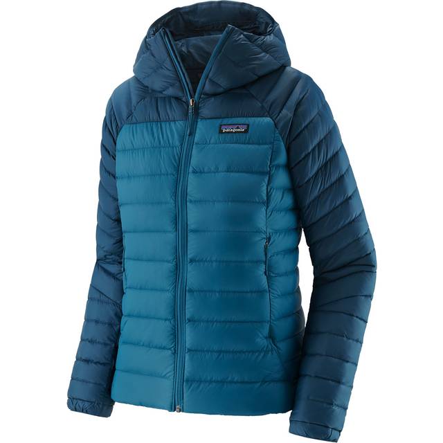 Drown Sweater Hooded Down Jacket - Blue (L)