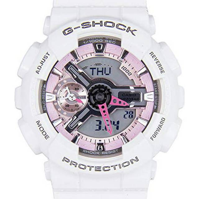 CASIO G-Shock Analog-Digital 'Black' GA-110GB-1A+GMA-S110MP-7A - Black/White - Free