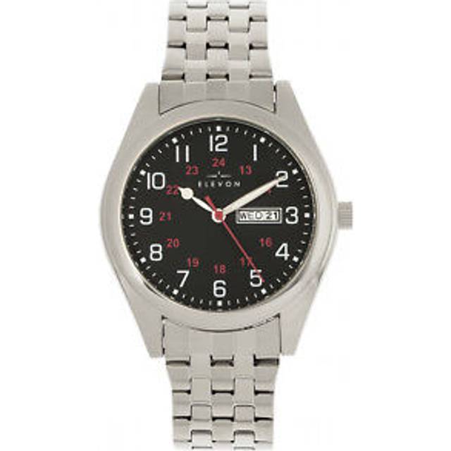 Gann Bracelet Watch with Day & Date - Silver - One Size