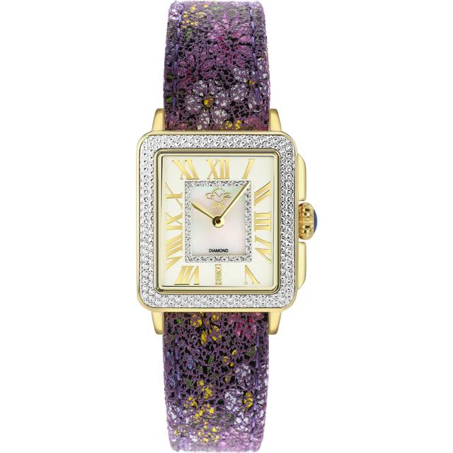 Womens Padova Leather 12305F Purple Swiss Quartz Watch - One Size