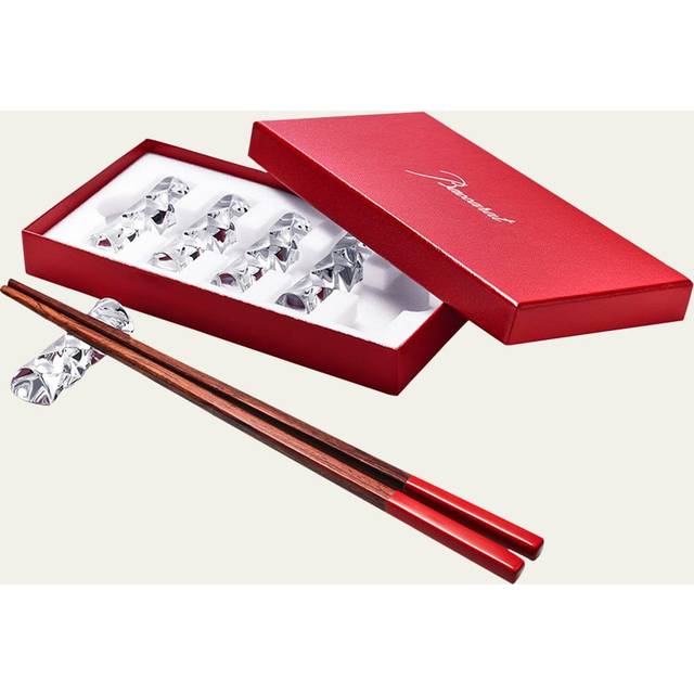 Baccarat chopstick rest pair swing chopstick holder 5 piece set chopstick rest cutlery rest 2814080 clear [item] clear