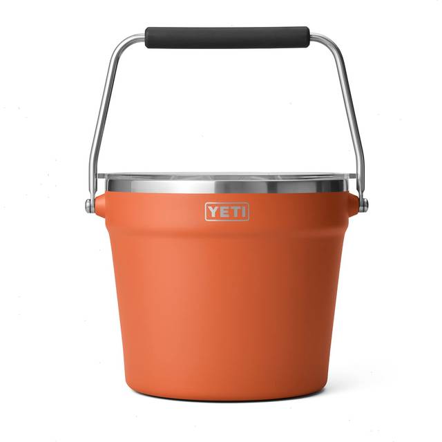 YETI Rambler Beverage Bucket  DoubleWall Vacuum Insulated Ice Bucket with Lid  High Desert Clay