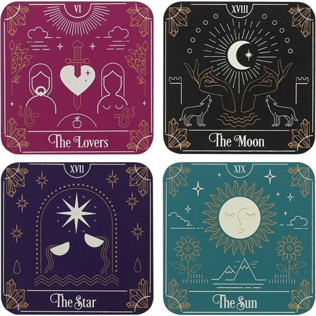 Coasters - Set of 4 - TAROT CARD Design