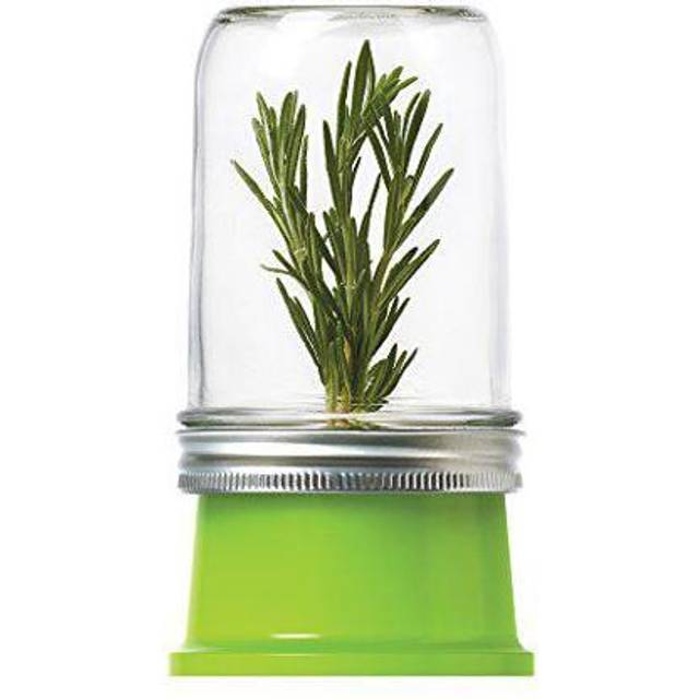 Jarware Herb Saver Lid for Wide Mouth Mason Jars  Green