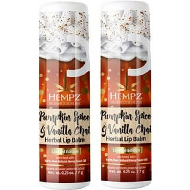 Hempz Pumpkin Spice  Vanilla Chai Lip Balm 25 Oz  Fall Scented Travel Sized Moisturizing Lip Balm for Women  Men  Chapstic