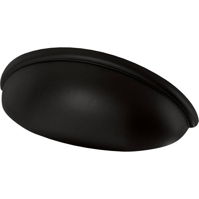 Franklin Brass Contemporary Cup 10Pack Cabinet Handles 3 Matte Black Cabinet Pulls Handles for Cabinets and Drawers Cabinet