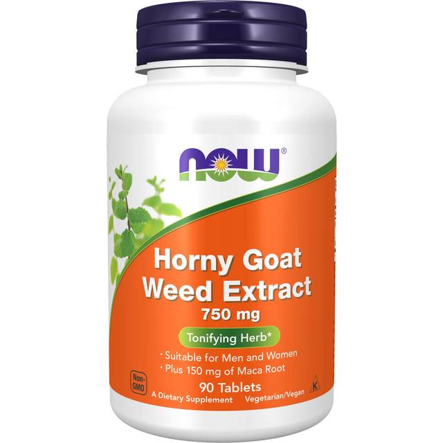 NOW Foods Horny Goat Weed-extrakt 750 mg