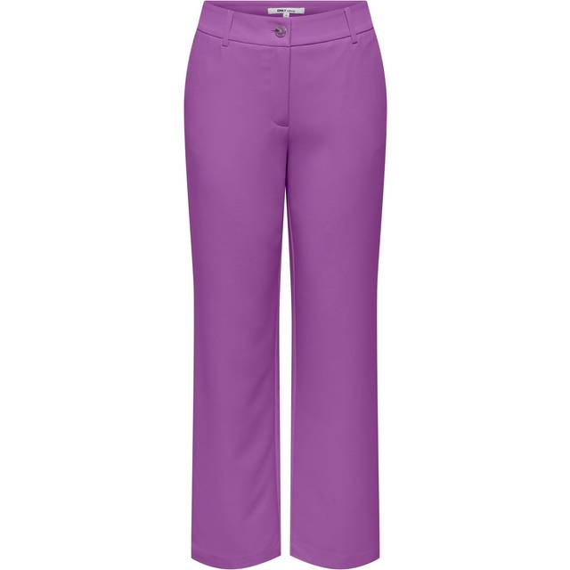 Only - Byxa onlLana-Berry Mid Straight Pant Tlr - Lila