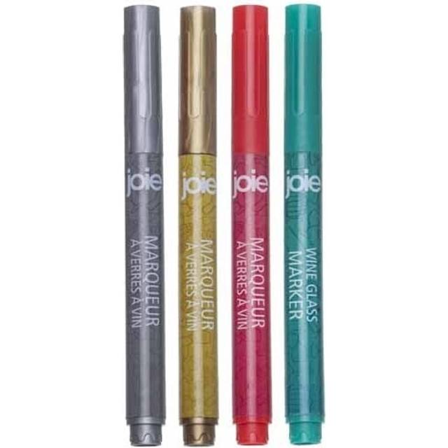 Märkpennor för vinglas, 4-pack - joie