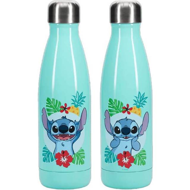 Stitch vattenflaska – officiell Disney-produkt, läckagesäker metallflaska för varma och kalla drycker, present till Stitch-fans, 460 ml (45 oz)