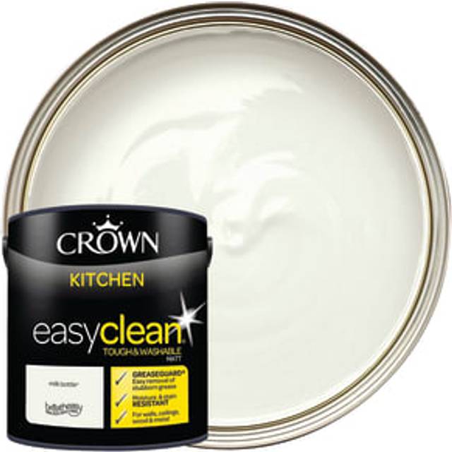 Crown Easyclean Kitchen Paint - Milk Bottle / 2.5l - #N/A - 2.5L