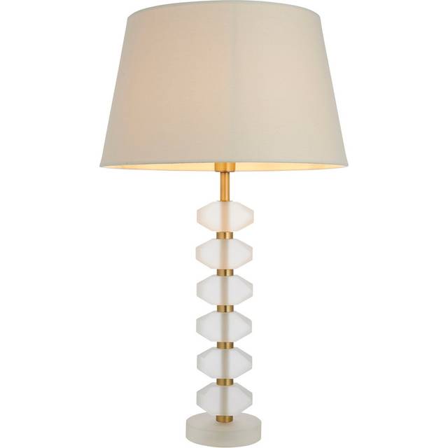 Endon 98350 Annabelle And Cici 1 Light Table Lamp Frosted Crystal And