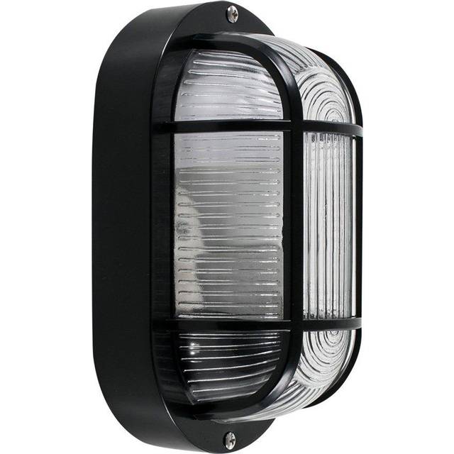 Millton 1 - Bulb Outdoor Bulkhead Light - Black (20.5cm H X 11.5cm W X 9cm D)