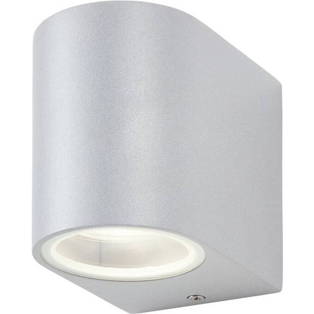 Litecraft Irwell Wall Light Outdoor Up or Down IP44 Fitting - Silver