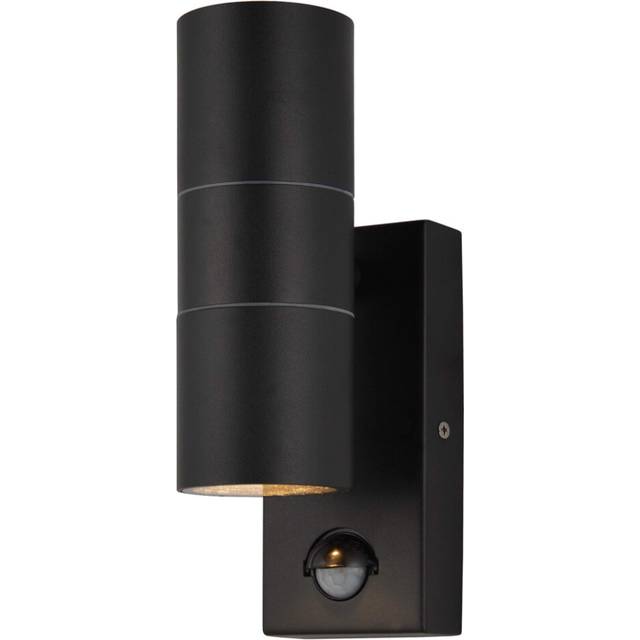 (Black, PIR Sensor) Litecraft Kenn Outdoor Up & Down Wall Light