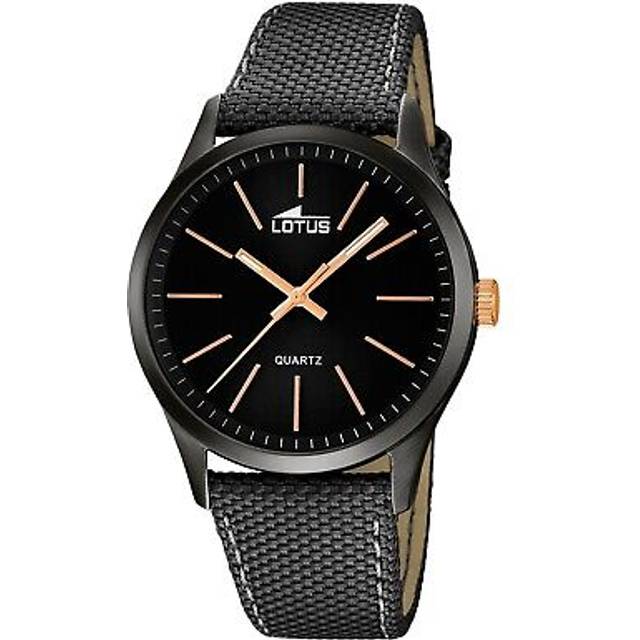 Lotus Herrklocka 18165/2 Minimalist Svart/Läder Ø42 mm