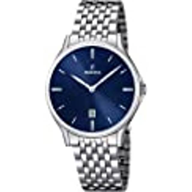 Festina Herr analog kvartsklocka med rostfritt stål armband F16744/3, silver, Armband