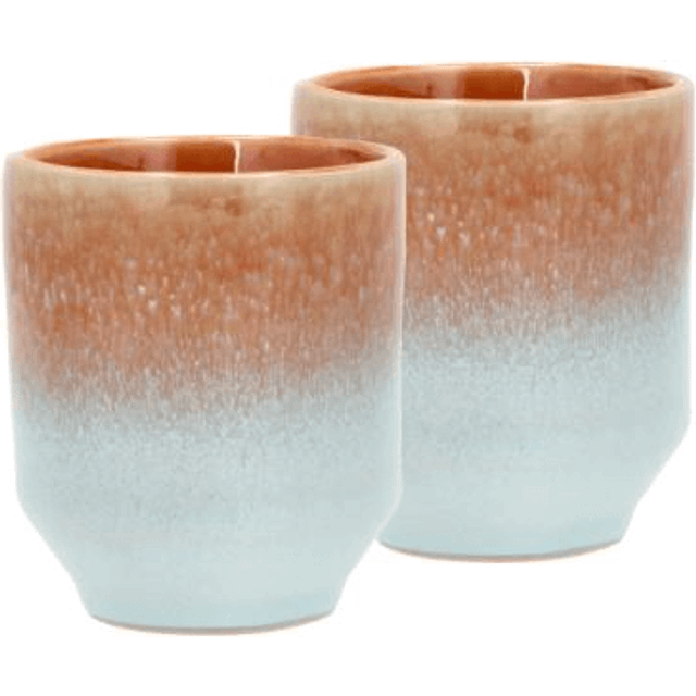 Villa Collection Styles mug 18 cl 2-pack Blue-amber