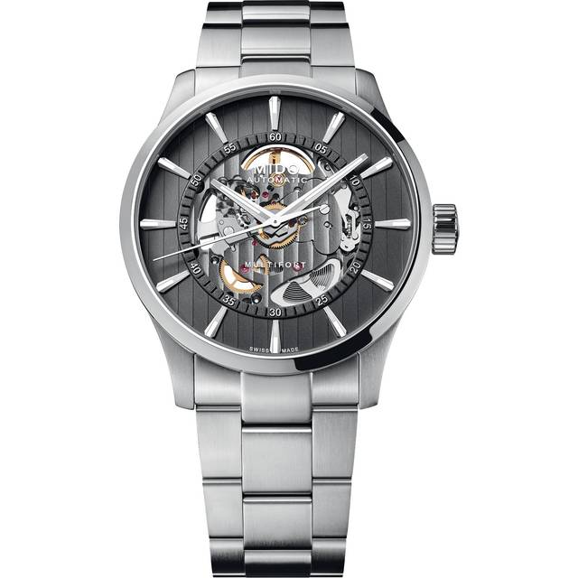 MIDO Multifort Skeleton Vertigo AUTO 42MM Men's Watch M038.436.11.061.00 / M0384361106100 - Anthracite - 42 mm