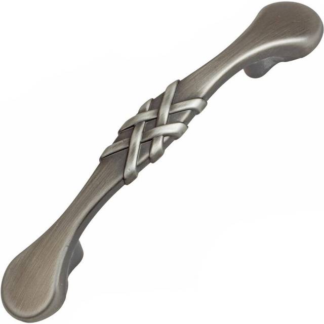 GlideRite Hardware 83063P10 3 inch Cc Braided Satin Pewter Cabinet Pulls 10 Pack