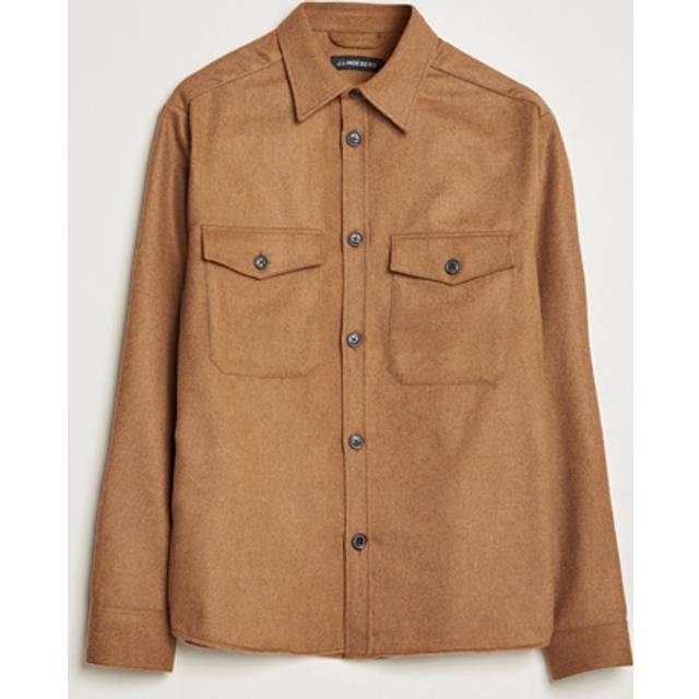 J.Lindeberg - Flat Wool Overshirt - Brown - Man - L
