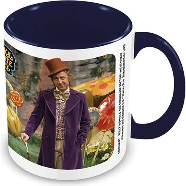 Pyramid Willy Wonka & The Chocolate Factory Nobody Comes Out Dark Blue Coloured Inner Mug