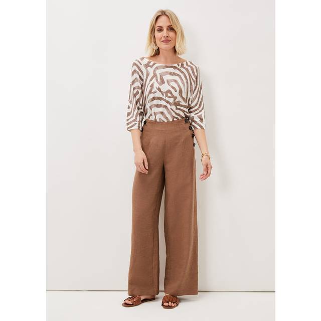 Brown Cassandra Wide Leg Trouser (14)