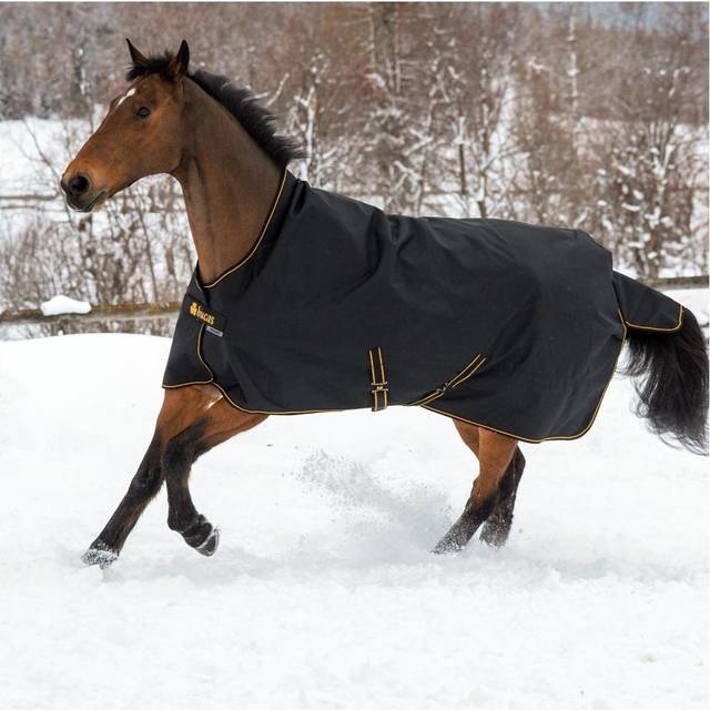Bucas Irish Turnout Light/50 g + hals svart/guld 145