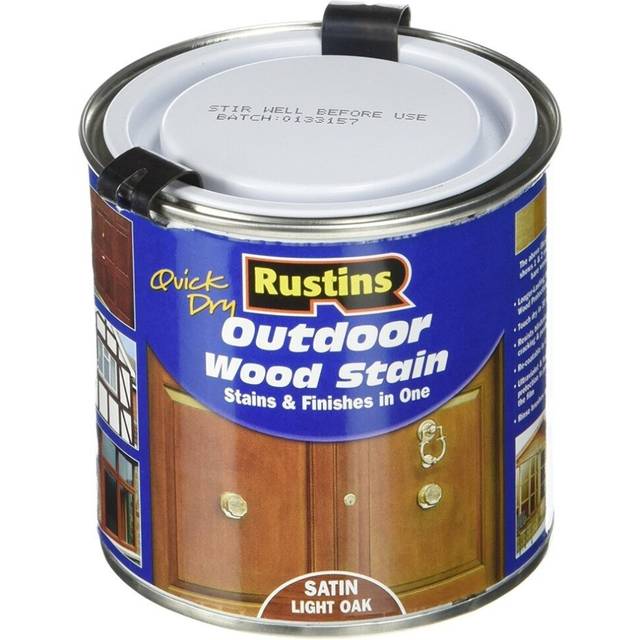 Rustins Quick Dry Outdoor Wood Stain Light Oak 2.5 Litre