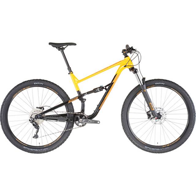 Siskiu D6 Full Suspension Mountain Bike, Yellow - L