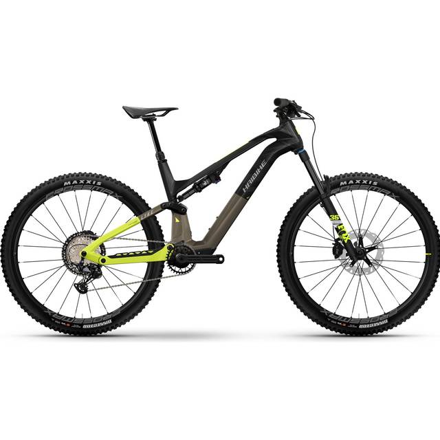 Haibike Lyke 11 Electric Bike 2023 Carbon/Sand/Lime Gloss - Black