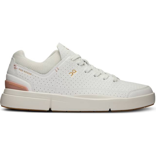 ON RUNNING Roger Centre Court White Woodrose Trainers Size: 6, Colour: