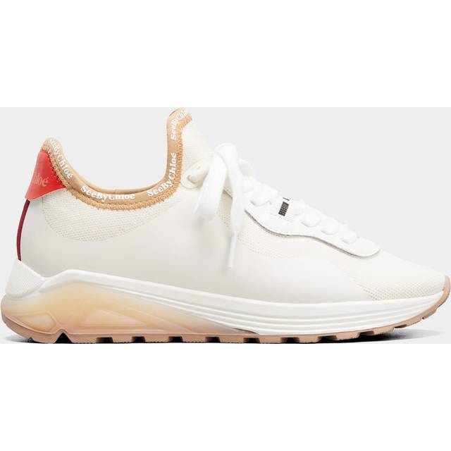 See by Chloé White Brett Sneakers - 110 BEIGE - IT 41