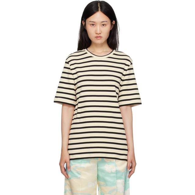 Jil Sander Striped cotton T-shirt - multicoloured (UK 38)