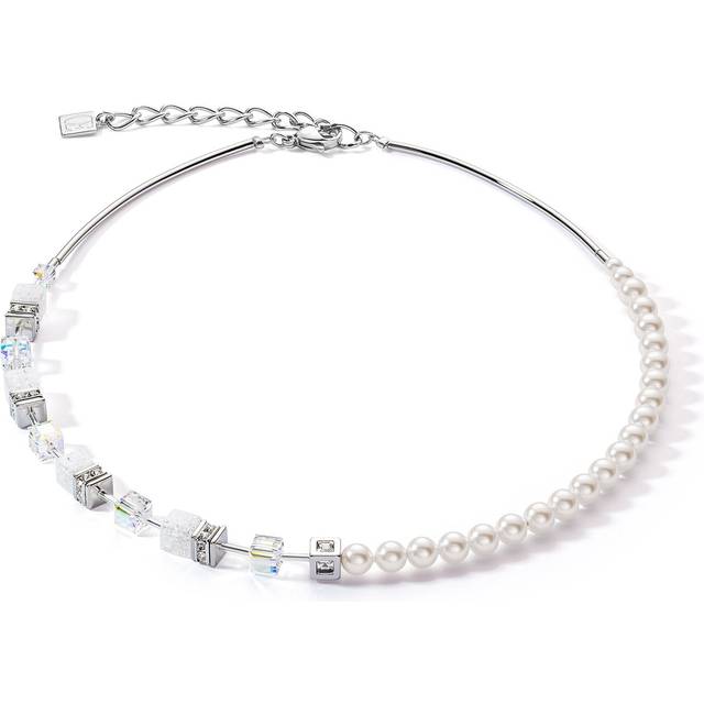 GeoCUBE® Precious Fusion Pearls White Necklace 5086/10-1400
