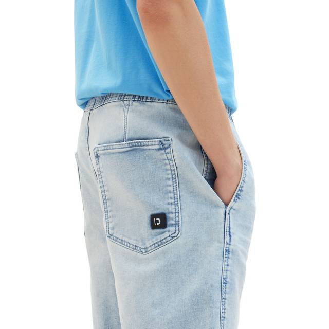 TOM TAILOR Denim herr Bermuda jeans shorts 1035516, 10118 – Used Light Stone Blue Denim, XS