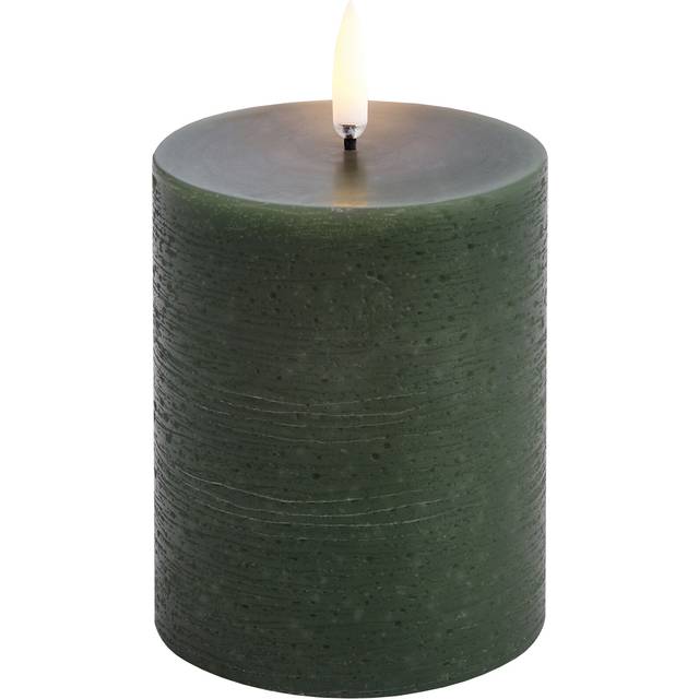 Uyuni - Led Blockljus 7,8x10,1 Cm Pine Green - Tallgrön