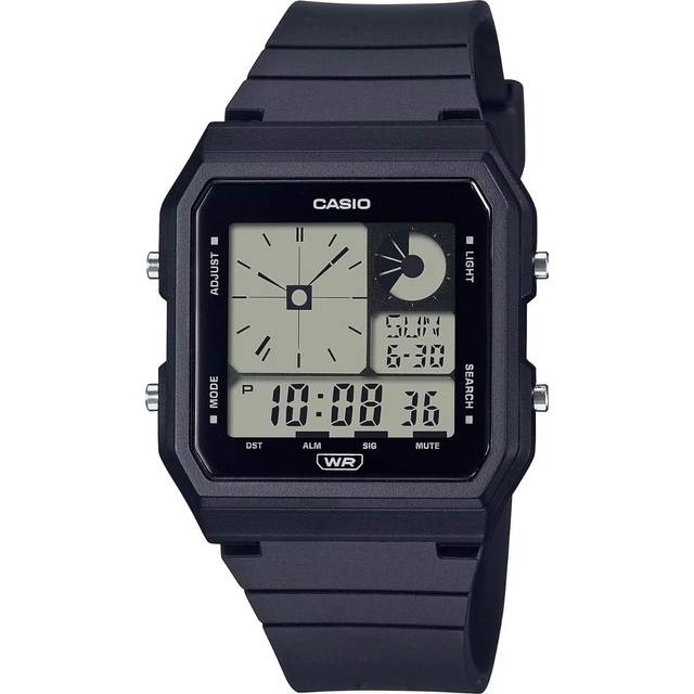 Casio Black Resin Duo Display Square Dial Watch LF-20W-1AEF