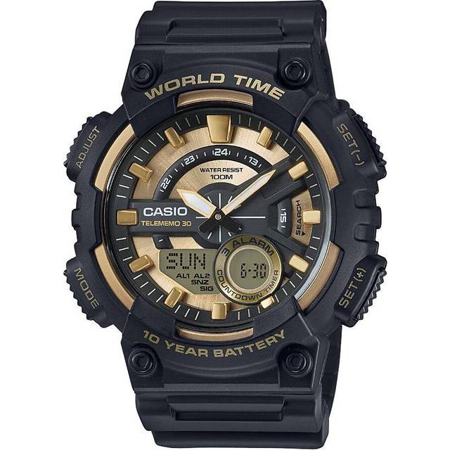 CaSio Aeq 110bw 9avdf  Aeq 110bw 9a  Analog Digital SportS Soldier Telememo Men S Urethane Watch AEQ-110BW-9AVDF