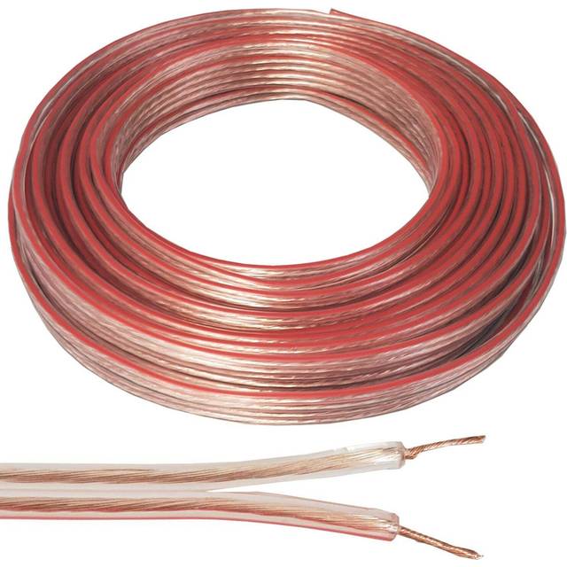 10m Speaker Cable 0.75mm 19 AWG Car HiFi Audio Wire Reel CCA Loud Surround Sound