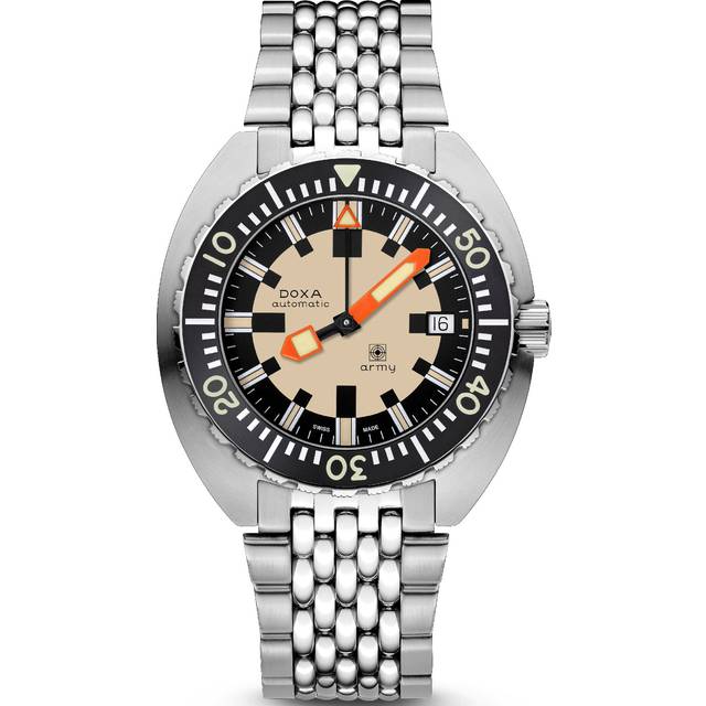 Army 42.5mm Mens Watch Beige Rubber