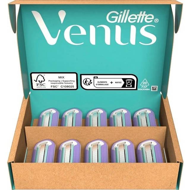 Gillette Venus Deluxe Smooth Swirl Rakhyvel, Flerfärgad, 16.3 x 11.2 x 4 cm