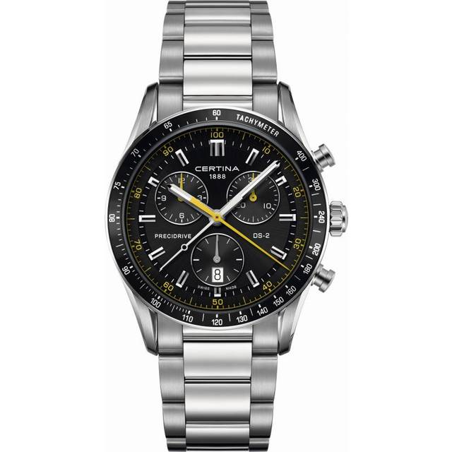Certina Watch DS-2 Chrono 1/100 Sec Quartz - Black