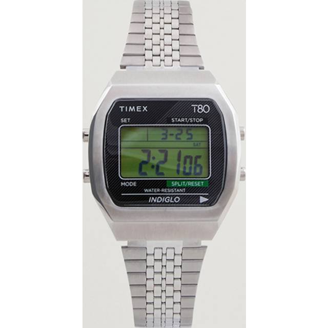 Timex T80 Alarm Quartz Digital Stainless Steel Unisex Watch TW2V74200