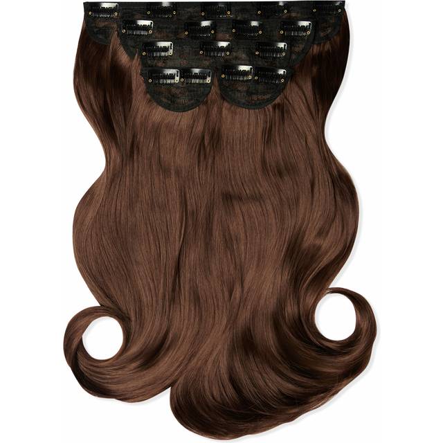 Super Thick 16" 5 Piece Blow Dry Wavy Clip In Extensions - Brown - One Size