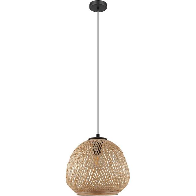 Hanging Ceiling Pendant Light Round Wicker Shade 1 x 40W E27 Hallway Feature