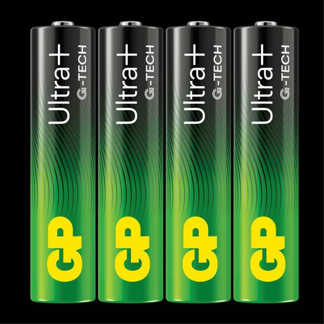 Engångsbatteri GP Ultra+ AAA / LR03 4-pack